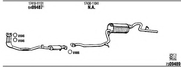 WALKER TO30602 Exhaust System